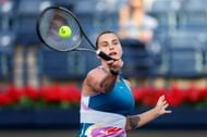 Aryna Sabalenka during the Dubai Duty Free Tennis